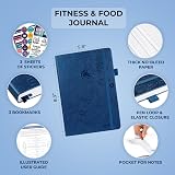 Clever Fox Fitness & Food Journal – Nutrition & Workout Planner (Mystic Blue) view 2
