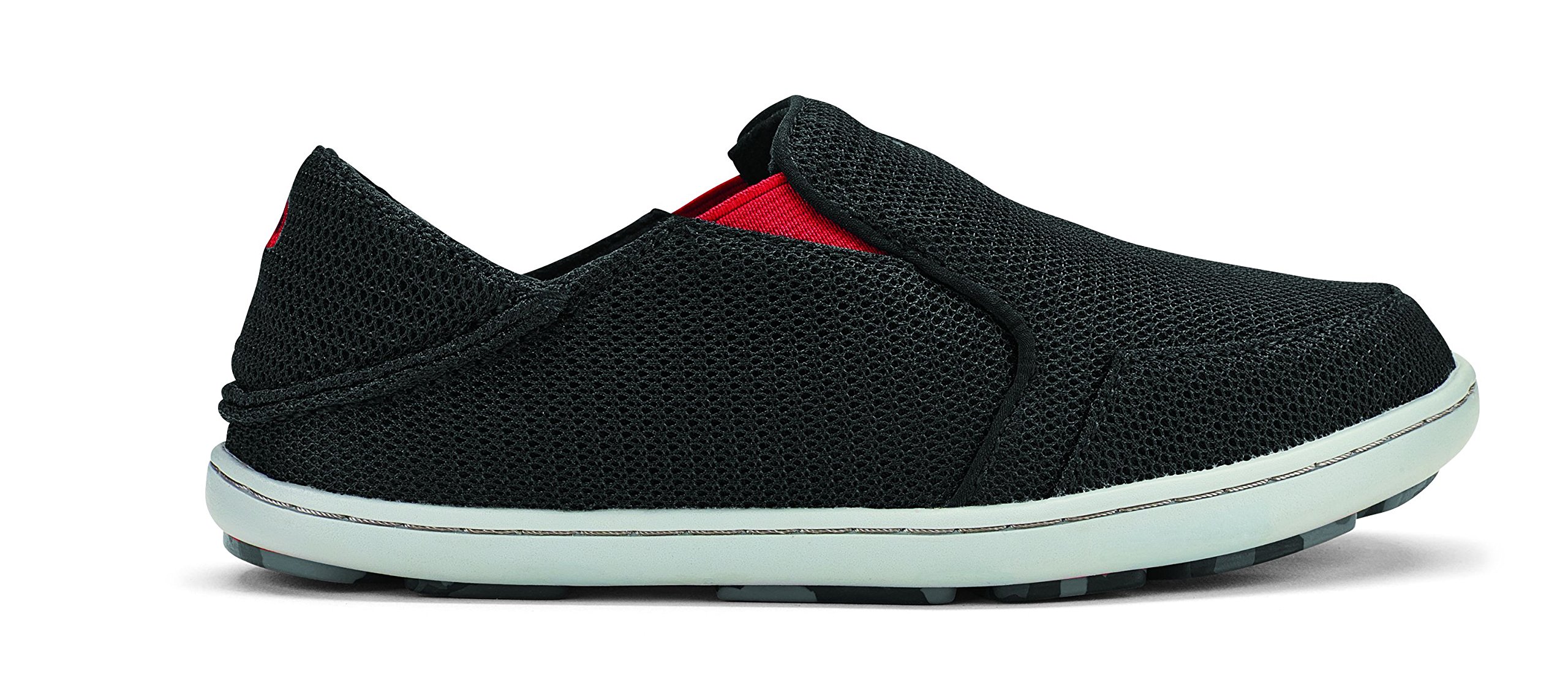 OLUKAI Nohea Mesh - Boys Black/Deep Red 9