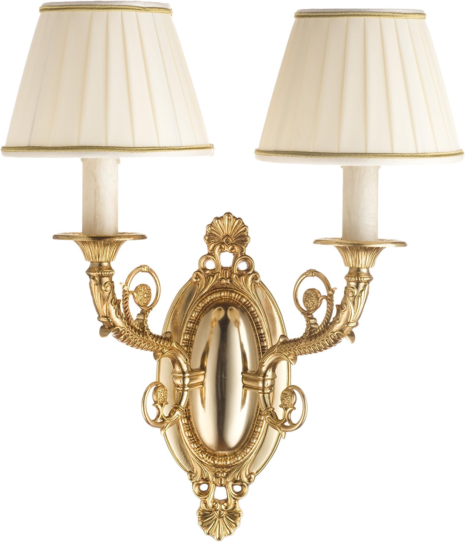 BUGO A 24 - 2 lights wall lamp with oval plate