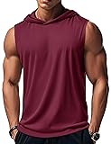MAGCOMSEN Sleeveless Hoodie Men Tank Tops Summer