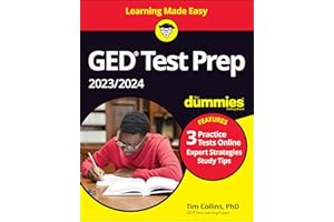 GED Test Prep 2023 / 2024 For Dummies: Book + 3 Practice Tests Online (GED Test for Dummies)