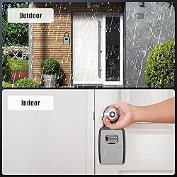 Key Lock Box Outdoor with Code, Large Key Lockbox