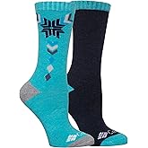 Columbia Snowbound Crew Socks 2 Pair, Geyser/Navy, One Size