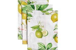 Maison d' Hermine Kitchen Towels Set of 3 100% Cotton 27.50" x 20" Reusable Cloth Tea Dish Towels Absorbent with Hanging Loop