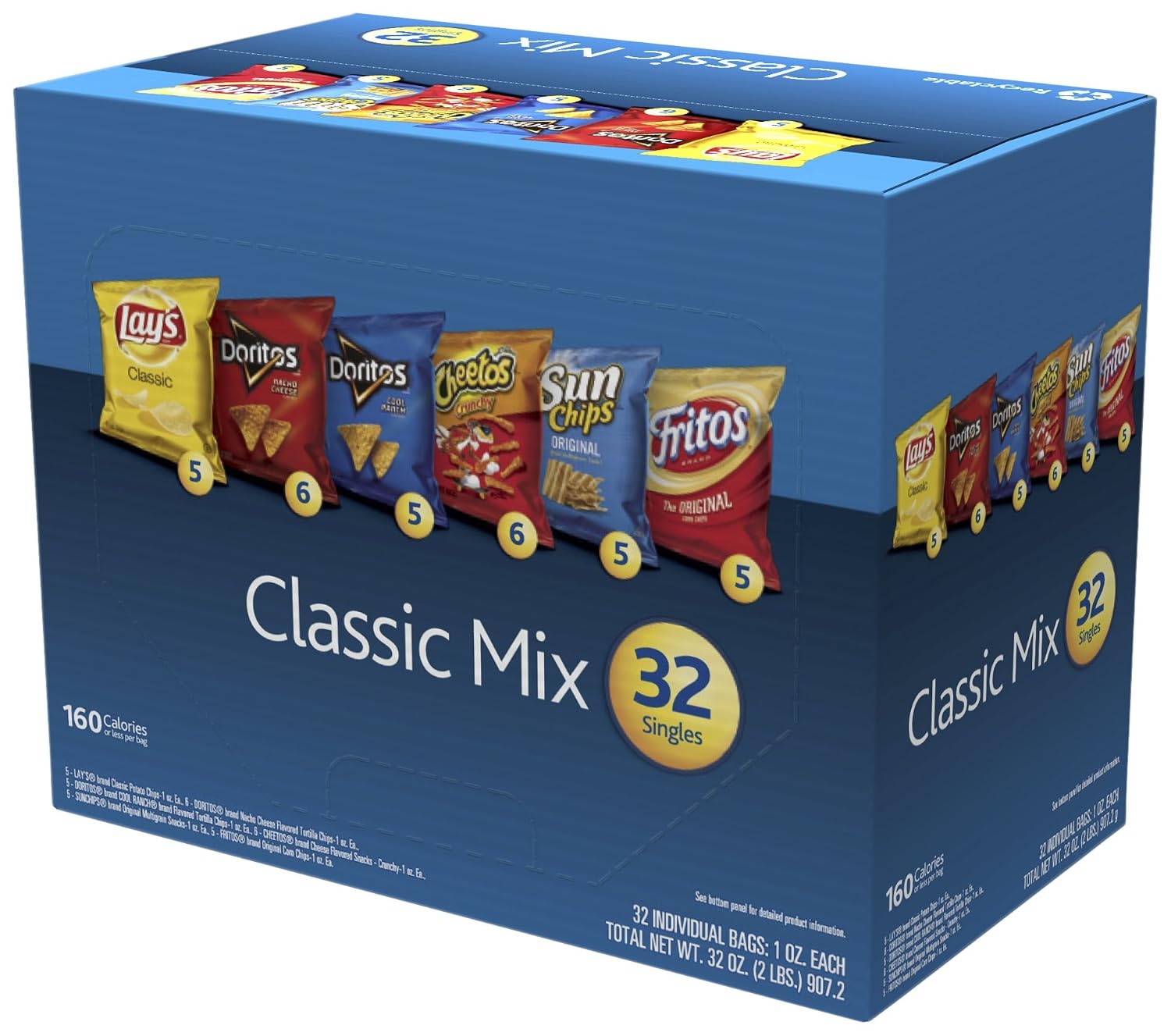 Frito lay Classic Mix variety pack - 32ct (028400003032)