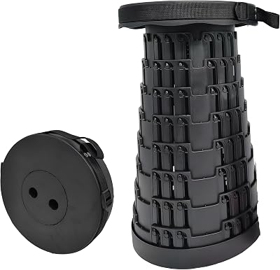 BARGAIN FACTORY Portable Folding Stool 180KG Load Lightweight 1kg