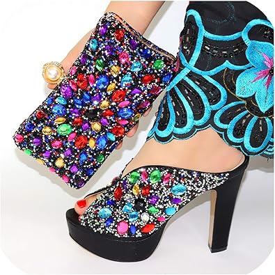 amazon gold shoes and bag