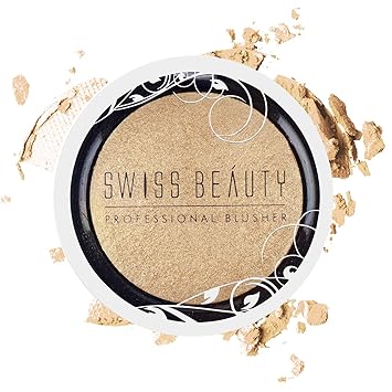 Swiss Beauty Professional Blusher, Face MakeUp,golden, 6g