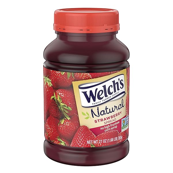 WELCH’S NATURAL STRAWBERRY SPREAD, 27 OZ