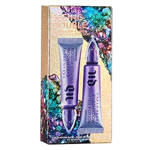 Urban Decay Eyeshadow Primer Potion Duo Gift Set, Original - Nude Eye Primer for Crease-Free Eyeshadow & Makeup Looks - Lasts All Day - Two x 0.33 fl oz