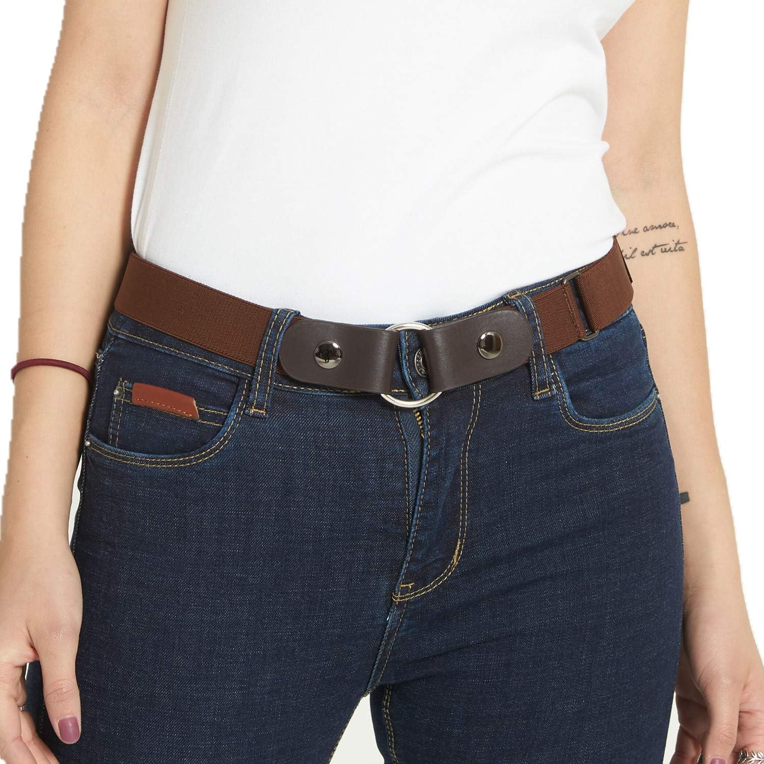Buckle Free Belt for Women and Men, No Hassle, No Bulge Comfortable