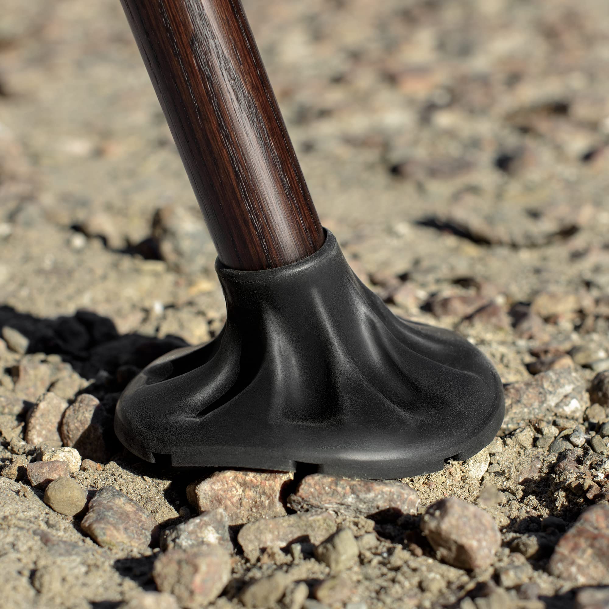 Asterom Cane Tips 7/8 Inch - Compatible with Asterom Wooden Canes - Heavy Duty, Wide Base, All Terrain - Rubber Cane Tips, Replacement Cane Tip (Pack of 2)