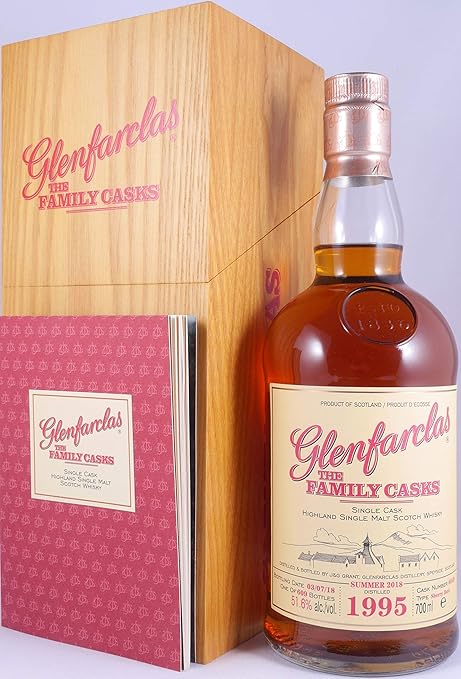 Glenfarclas 1995 23 Years The Family Casks Sherry Butt Cask 6649 Highland Single Malt Scotch Whisky Cask Strength 51,6% Vol. 