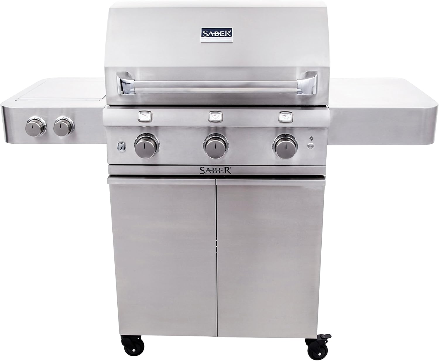review Saber Grills R50SC0017 3-Burner Grill, Stainless Steel