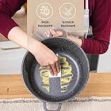 Nuovva Non-Stick Aluminium Pot with Lid 4L 24cm Deep Dutch Oven view 8