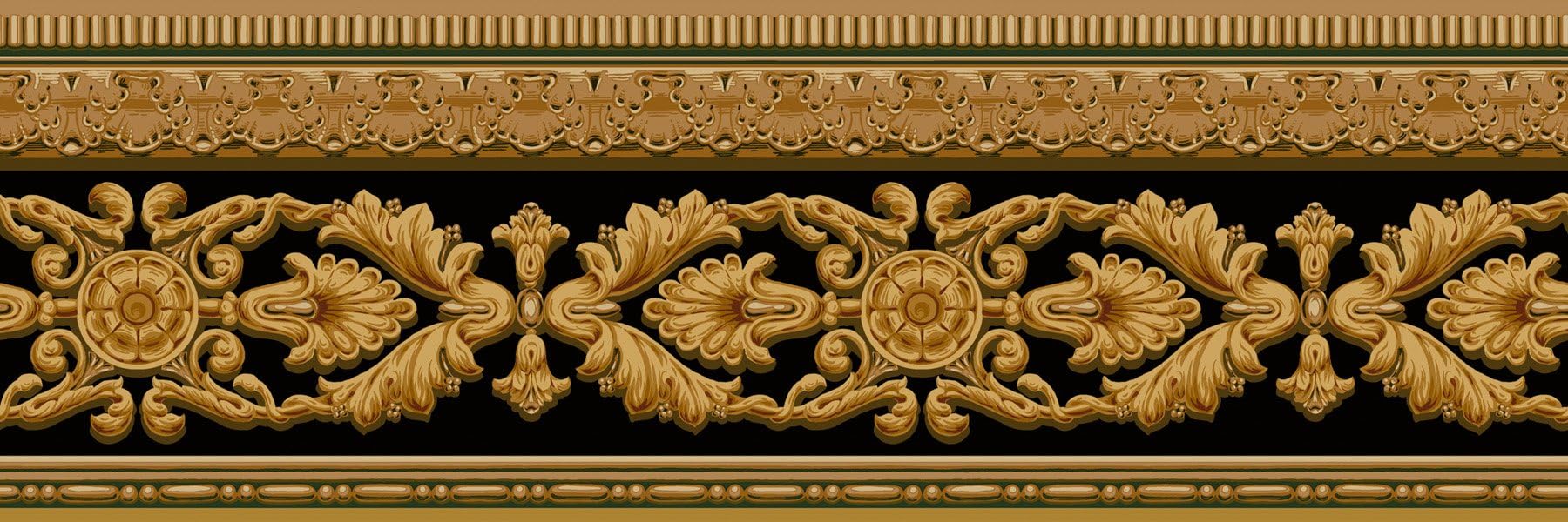 Wallpaper Border - Vintage Prepasted Wall Border VT743357B