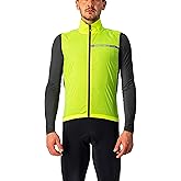 CASTELLI Men's Squadra Stretch Vest, Windproof Full Lenth Zip Shell with High Collar for Road and Gravel Biking I Cycling