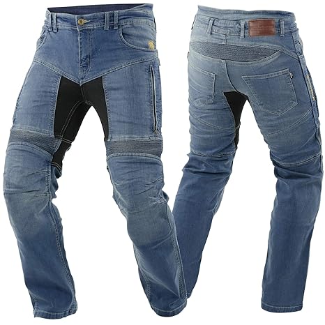 Trilobite Parado Motorrad Jeans Hose L30 Blau Herren Stretch Abriebfest Reißfest Elastisch, 03066100, Größe 32