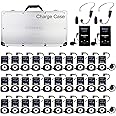 Retekess T130 Tour Guide System, Tour Guide Headsets with 2 Wireless Mic, 32-Slot Charge Case, Assistive Listening System for Church,School(2 Transmitters 30 Receivers)