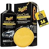 Meguiar's Gold Class Carnauba Plus Premium Liquid Wax Kit, 16 Oz | Car Detailing Kit with a Pure Carnauba Wax Blend and a Foam Applicator Pad for Keeping Glossy Paint Protected Like a Pro