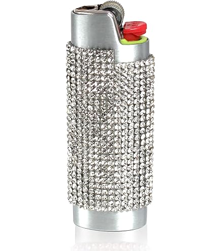 Amazon.com: Bling Silver Lighter Case Cover Sleeve with Crystal
