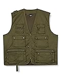 Mil-Tec Men's Hunting U Vest, Olive, Large