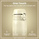 Ion8 Lightweight Stainless Steel Water Bottle 600 ml Creamy White view 3
