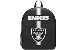 FOCO - NFL Youth Size Team Logo Striped Backpack - Ages 6-12 Years Old (Las Vegas Raiders)
