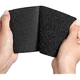 4x8 inch Hook and Loop Tape, 6 Sets Strong Back Adhesive Fastener, Nylon Heavy Duty Interlocking Tape for Sewing Wall Decorations, Instead of Holes and Screws