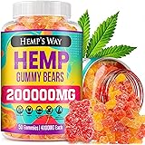 Natural Hemp Gummies Advanced Extra Strength - High Potency Best Sleep Cbdmd Cbdfx CBS CDB Gummy Bear Adults - Low Sugar Cand