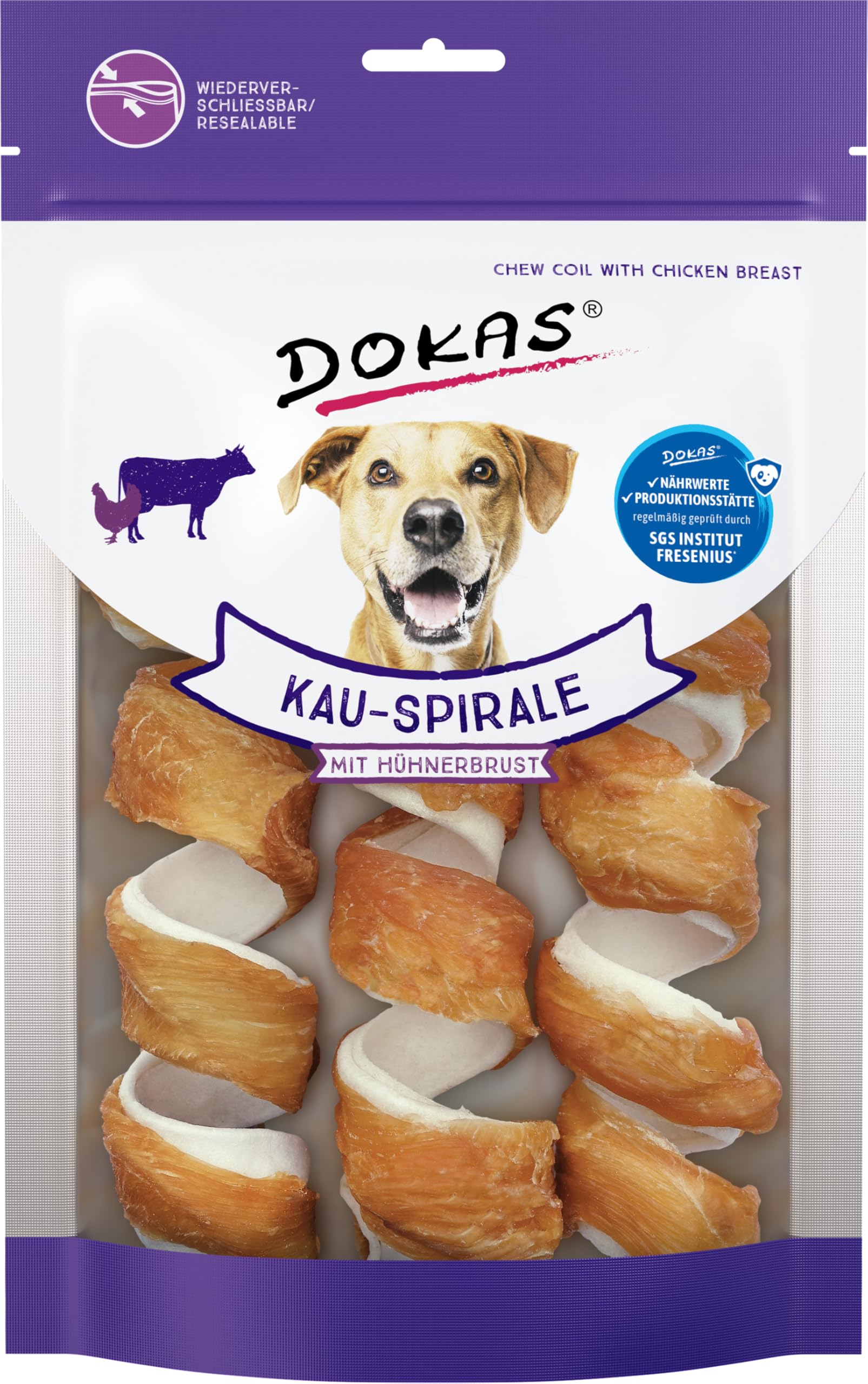 Dokas Chew Spiral with Chicken Breast - (8 x 110g)