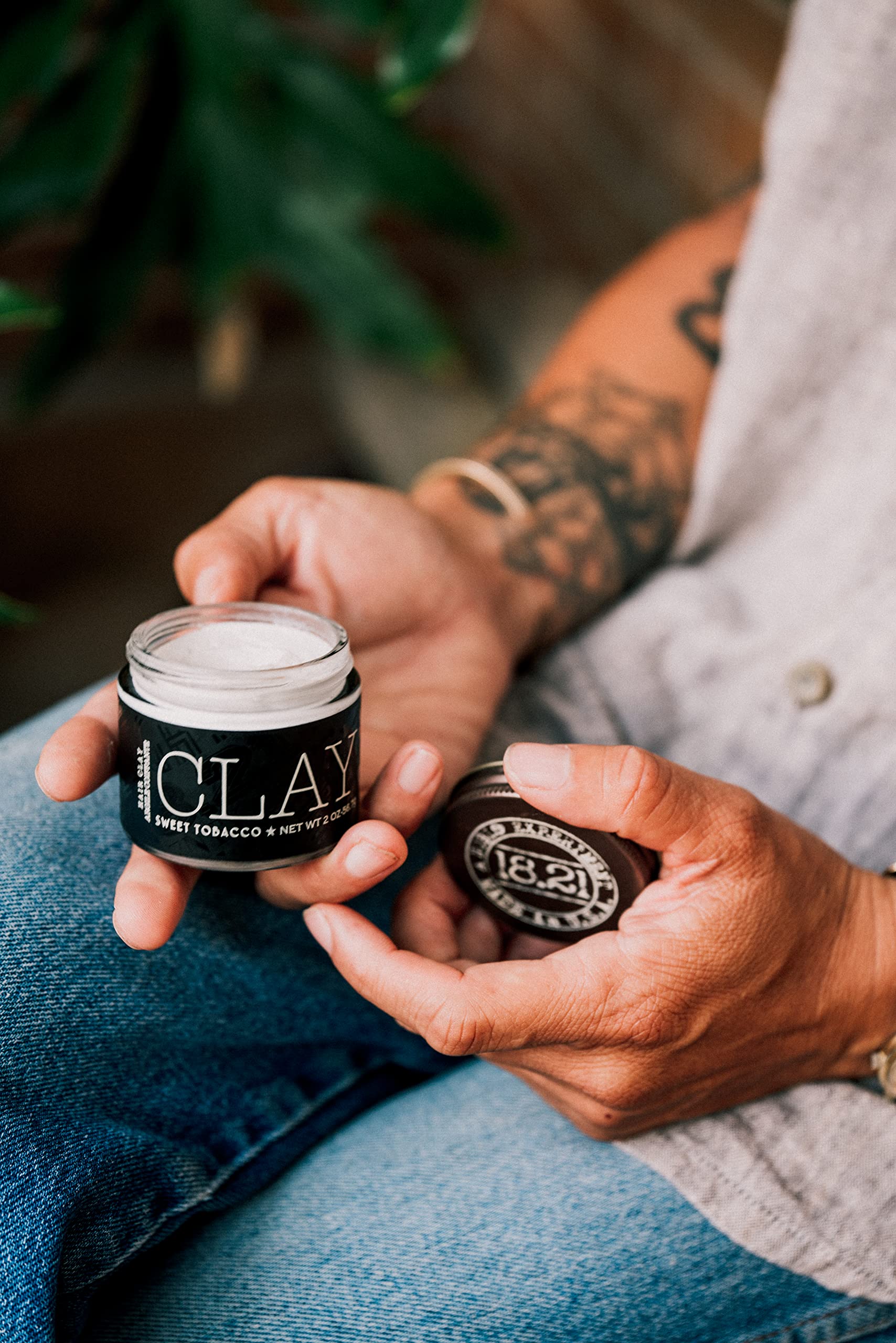 18.21 Man Made Hair Styling Products Pomade, Wax, Clay & Paste, 2 oz
