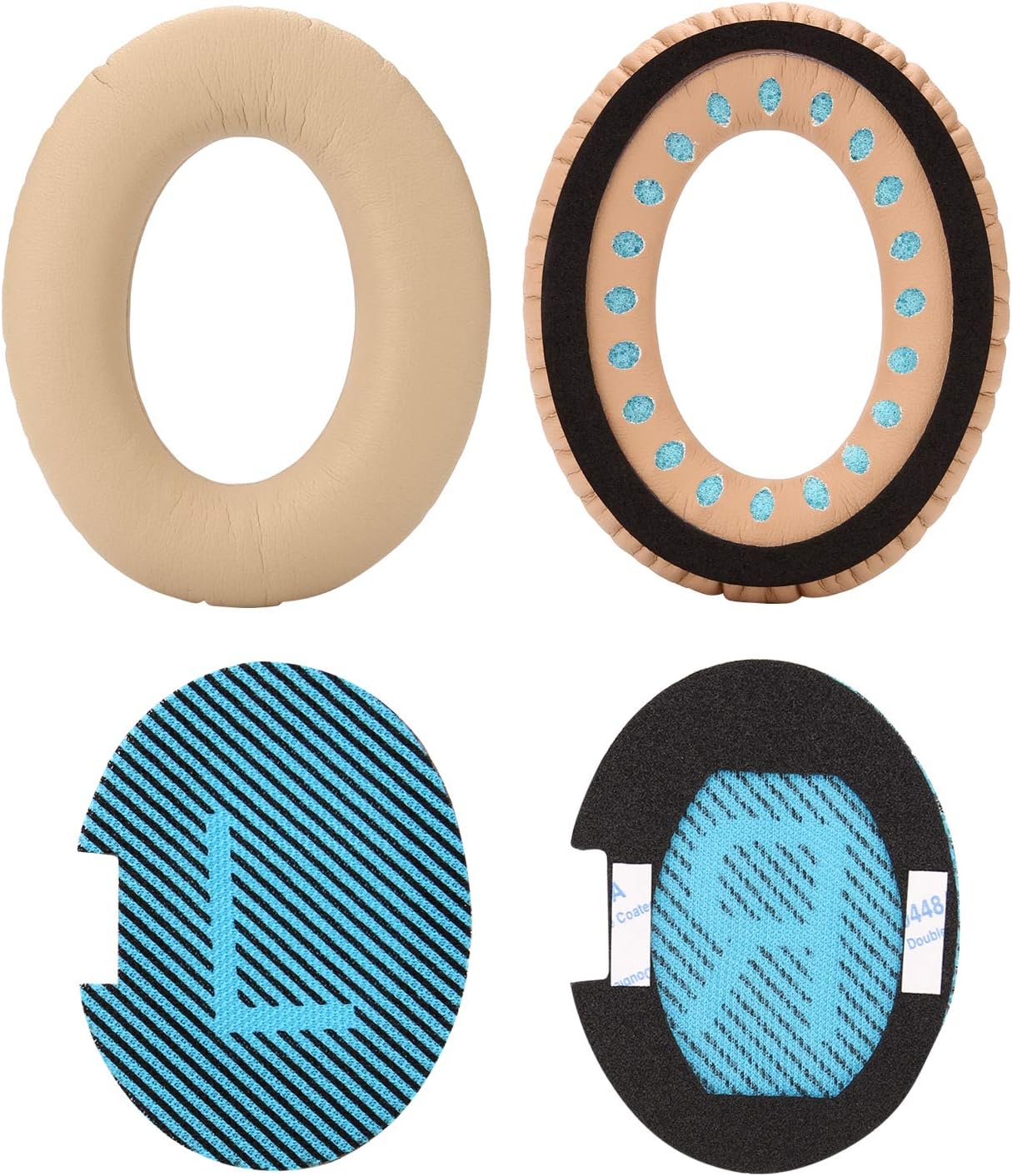 WADEO Replacement Earpads for Bose Earpad Cushion 2 Pieces Memory Foam Kit Ear Cover for Bose QC45/QC35/QC25/QC15 - Image 4