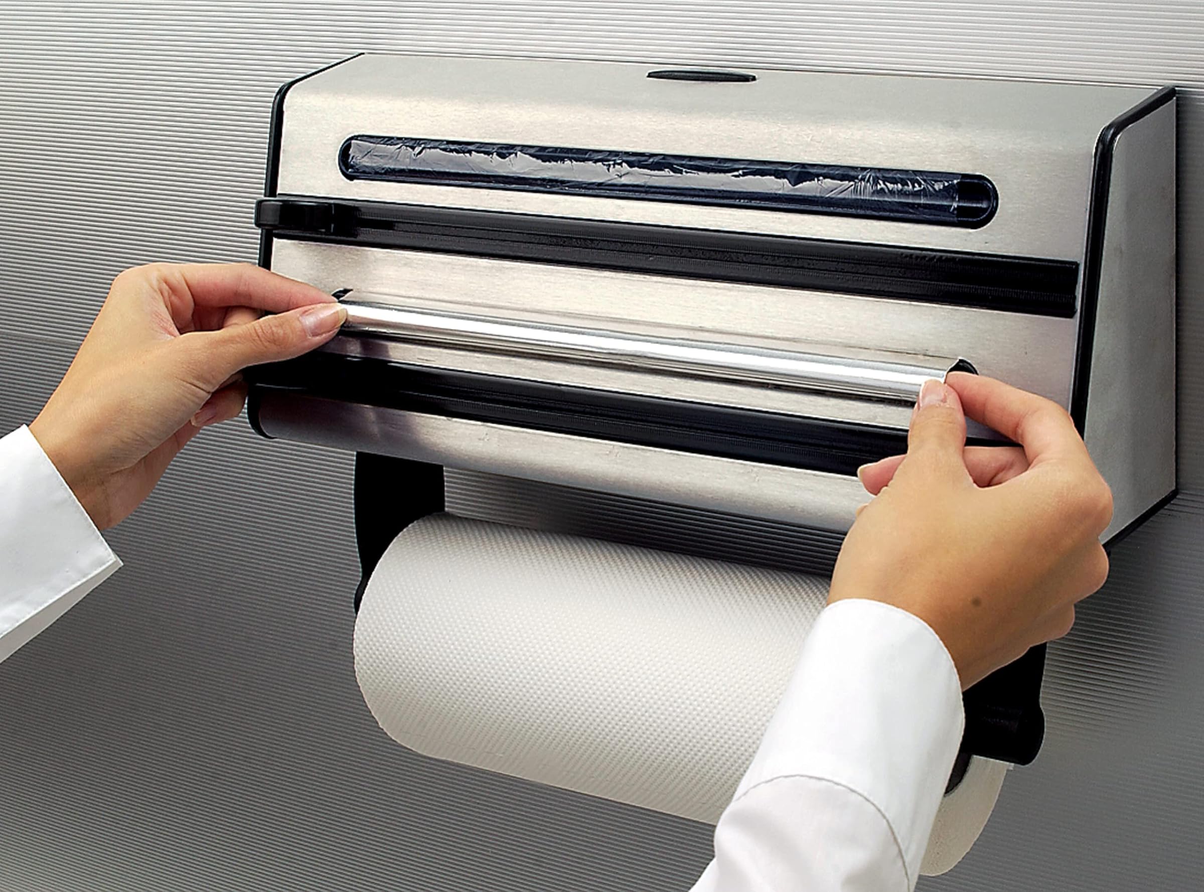 dérouleur Triple Inox Contura, Emsa