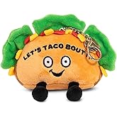 Punchkins Bag Keychains, Plush Accessory and Hanging Decoration for Purse, Handbag, Backpack, Funny Meme Gift