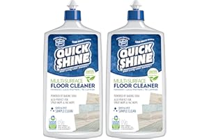 Quick Shine Multi Surface Floor Cleaner 27oz, 2Pk | Ready to Use-Streak Free- No Rinse | Use on Hardwood, Laminate, Luxury Vinyl Plank & Stone | Use in Spray Mops & Vac Mops | Safer Choice Cleaner