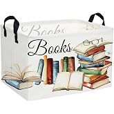 Sanjiaofeng Rectangular Kids Basket Book Storage Bins,Boys and Girls Storage Basket with Handles.Clothers,Toys,Books,Kid's Gifts Bins. (Book)