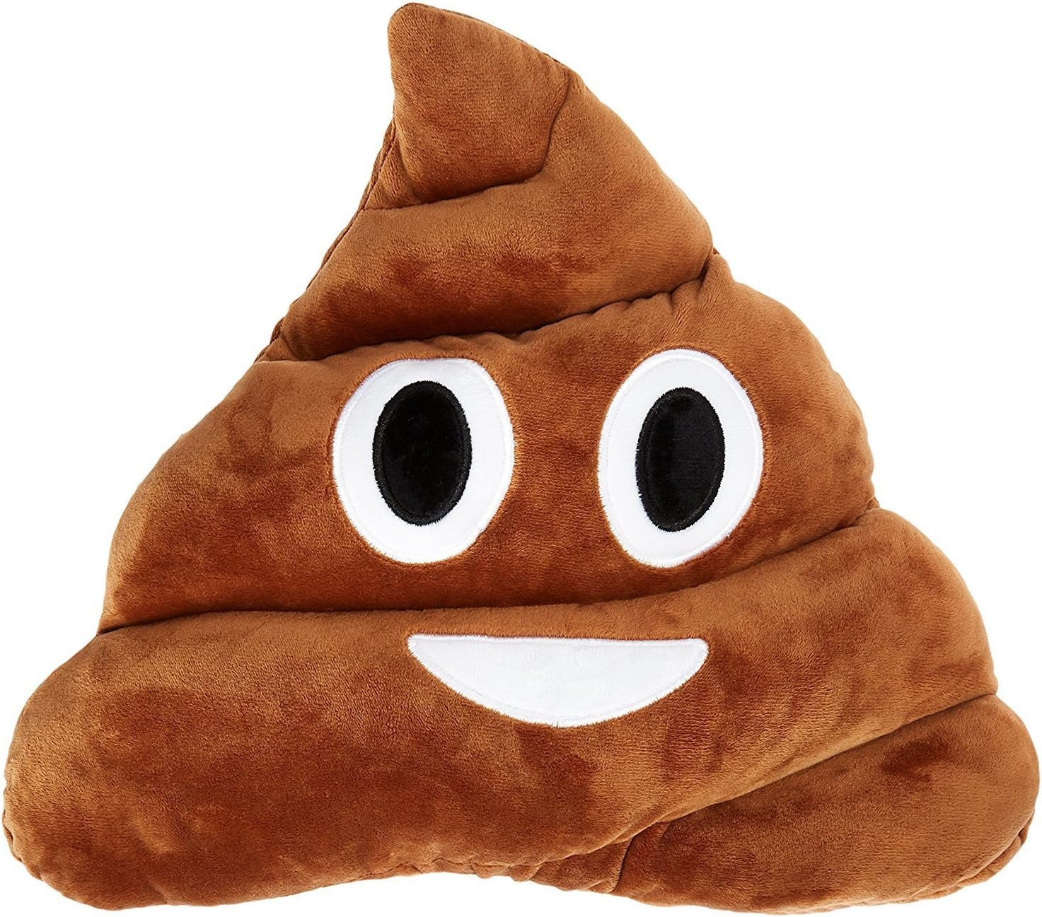 GANKE Poop Emoji Plush Pillow Round Cushion Toy, 32 x 32 x 10 cm Large Emoticon Pillow - Gift for Boys, Girls, Kids & Children.