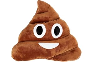 SciencePurchase Pile of Poo Throw Pillow - Poop Face Stuffed Plush