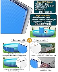 Jasonwell Foldable Dog Kiddie Pool - Hard Plastic