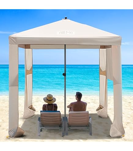 UNP Quick Pop Up Beach Tent, UPF50+, Waterproof, For Camping, Backyard