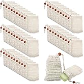 Molain 50 Pack Soap Bags, Natural Sisal Soap Saver Bag, Bar Soaps Pouch for Exfoliating, Foaming, and Drying