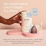 Saalt Soft Menstrual Cup Small Grey - Ultra Flexible 12 Hour Wear USA Made view 2