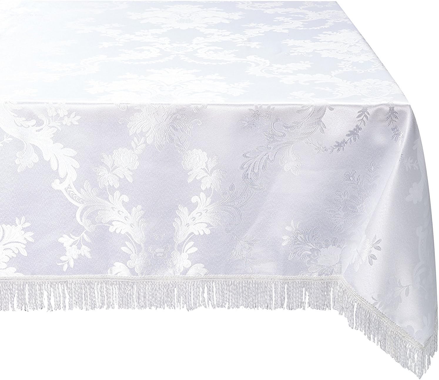 Best ivory crocheted table cloth