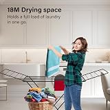 Vivo Technologies Clothes Airer Drying Rack Winged 18M Foldable 182x50x100cm view 3