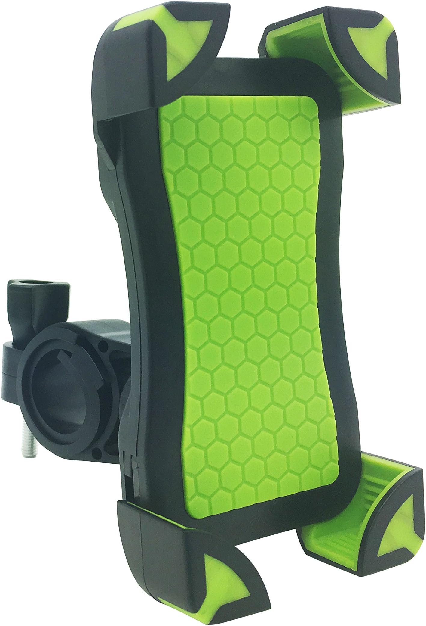 Universal Bike Motorcycle Phone Mount Holder Support Like Eagle Talon 360°Rotation Anti-Slip Stand For iPhone Samsung Galaxy HTC Nokia And GPS Device Up to 7 inch (Green)