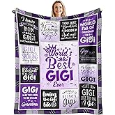 Fluxflix Gigi Gifts - Gigi Gifts for Grandma - Gifts for Gigi from Grandkids Granddaughter - Birthday Gifts for Gigi - Best Gigi Ever Gifts Throw Blanket 60"X50"