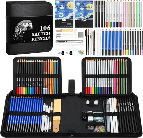 Drawing Set Examples COOL BANK Professional Art Set 42 PCS Drawing and Sketching Set ...