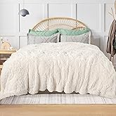 XYYZYZ Bed Blanket Queen Size, Super Fluffy Fuzzy Blanket for Couch Sofa, 80x90 Inches, Cream White
