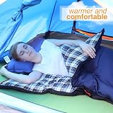REDCAMP Cotton Sleeping Bag Adult 75 x 33 Flannel 4 Season 210T Polyester view 6